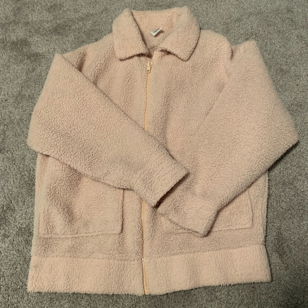 PINK Sherpa coat